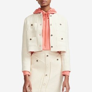 MAJE VIOLI SHORT TWEED JACKET